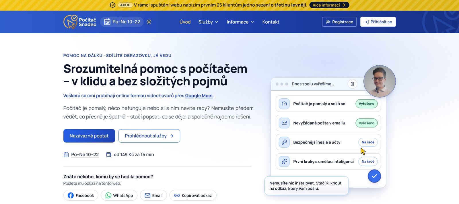 Počítač Snadno – Home page